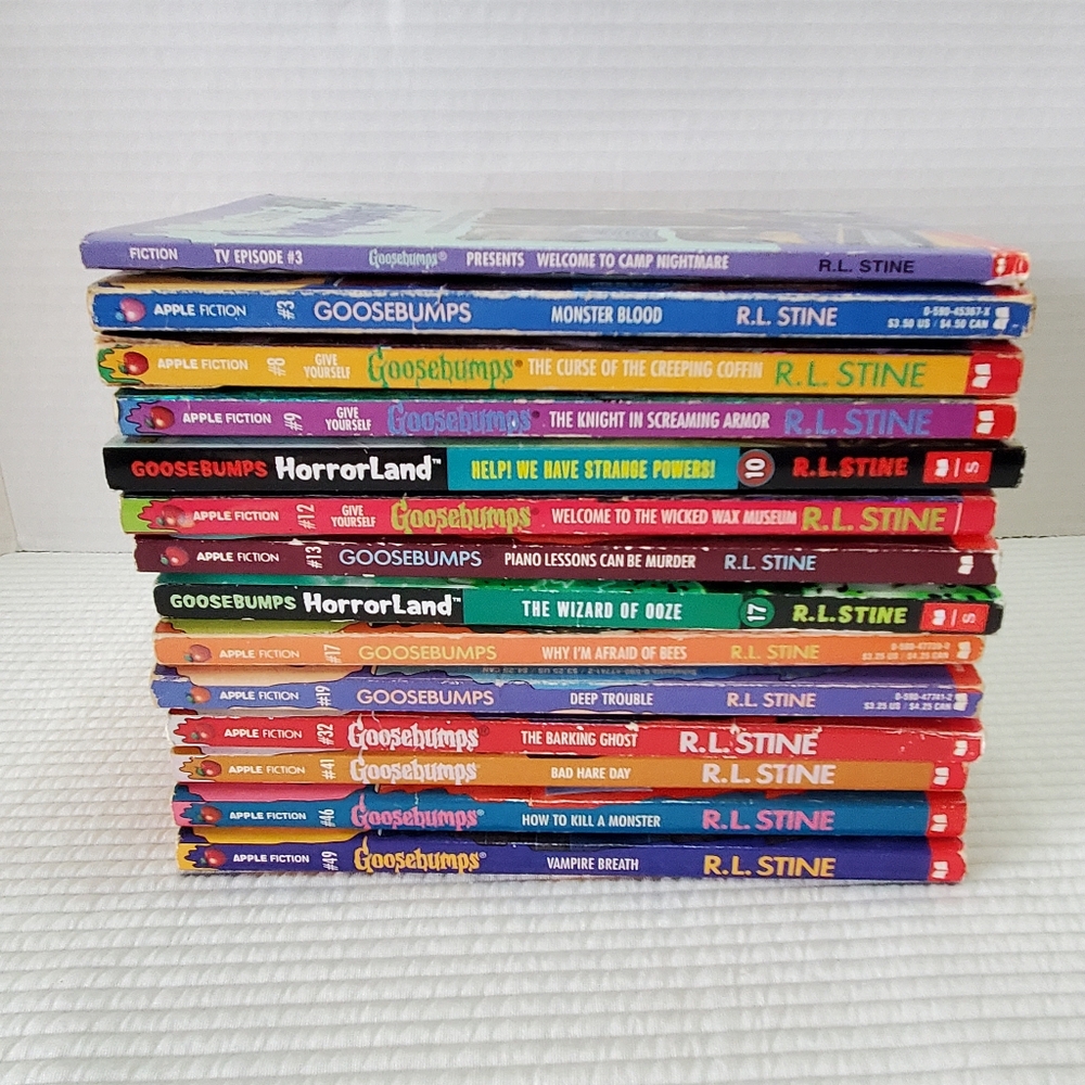 14 Goosebumps Books Lot 1992-2010 R.L. Stine Paperback Spooky Scary Children